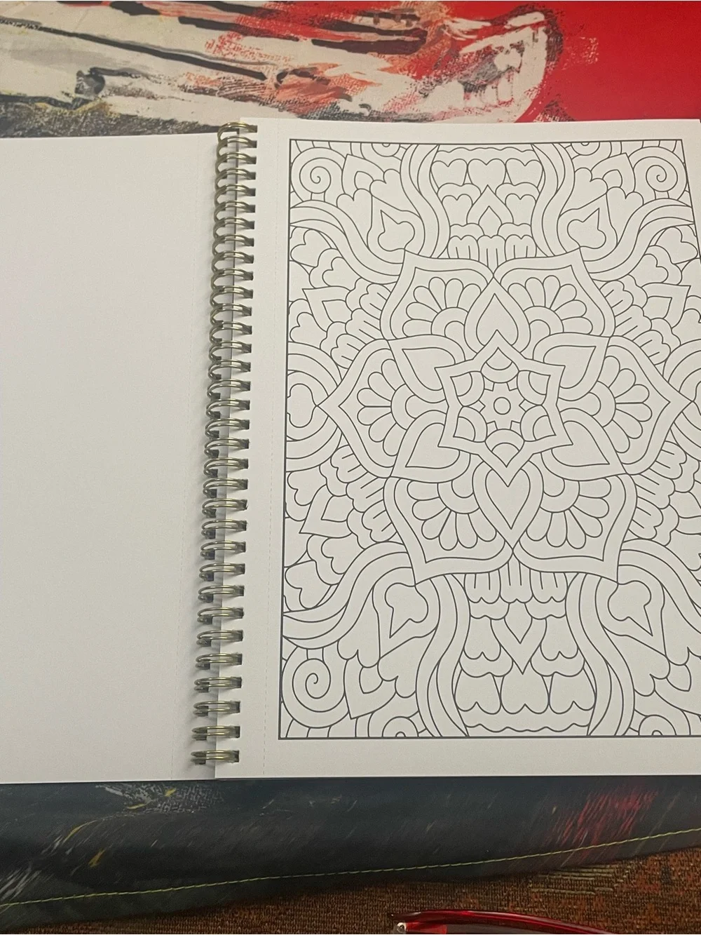 Beautiful Flowers & Mandalas for Mindfulness Stress Relief Women’s Coloring Book